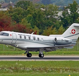 PC-24 der Schweizer Luftwaffe: Künftig setzt auch die französischen Marine auf den Jet.