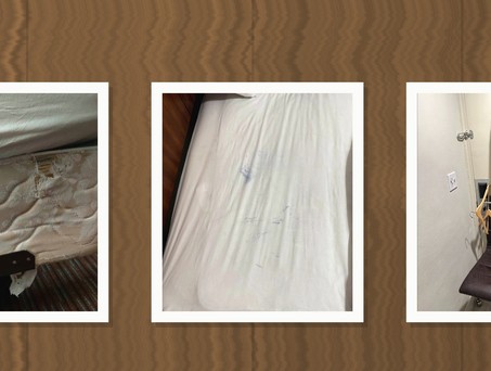 Die Zustände im Crew-Hotel sind ...