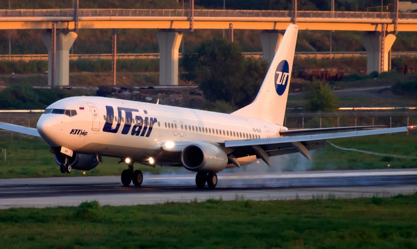 Boeing 737 von Utair: In der Türkei gibt es keinen Treibstoff mehr.