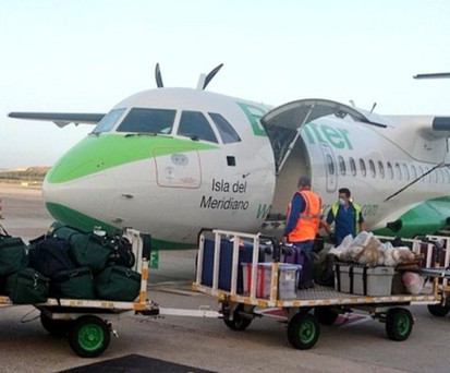 ATR 72 von Binter: Fliegt auch in die Westsahara.
