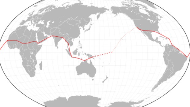 Diese Route sollte Amelia Earhart 1937 um die Welt führen. Sie überlebte ihr Projekt nicht und stürzte vermutlich über dem Pazifik ab. Die Umstände ihres Todes wurden nie ganz geklärt.