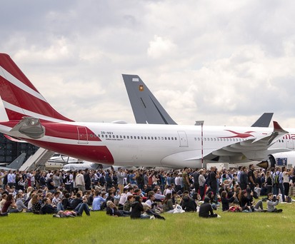 Airbus A330 Neo von Air Mauritius bei der Paris Air Show 2019: Die Fluglinie war arg angeschlagen.