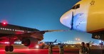 Airbus A321 und Boeing 777: Beide von Eva Air.