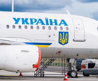 War nur kurzzeitig in Zürich: Der Airbus A319 der Ukraine mit Volodymyr Zelenskyy