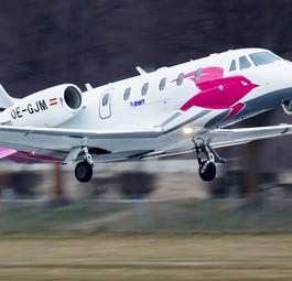 Cessna Citation von Pink Sparrow: An Bord sind meistens Pharmazeutika oder Organe.