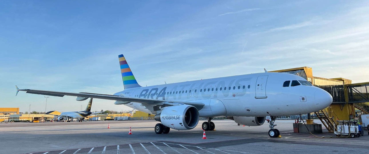 Airbus A319 von Braathens: Die Fluglinie muss aufgeben.
