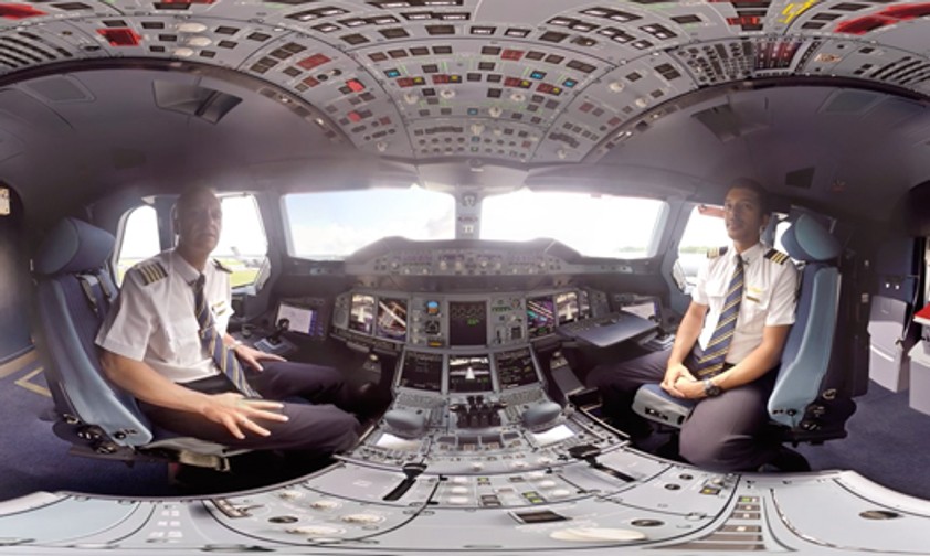 Als wäre man selbst im Cockpit