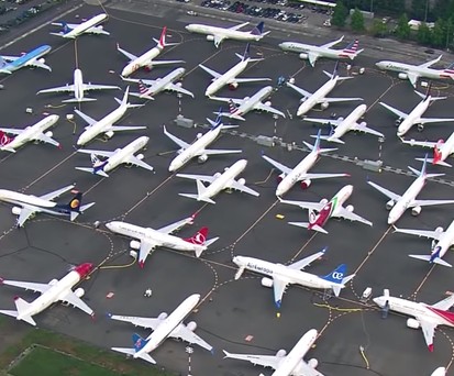 Boeing-Werk in Renton: So voll war es dort schon im Juni.