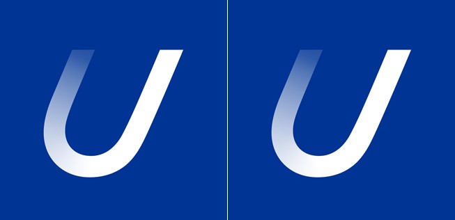 Das neue U von Utair - aus Formatgründen hier gleich zweimal zu sehen.