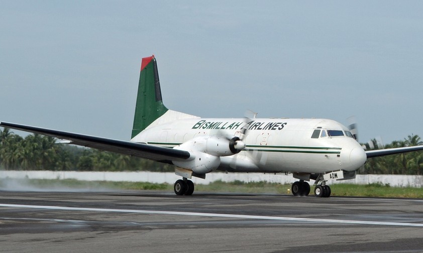 Hawker Siddeley HS 748 von Bismillah Airlines: Die Fluglinie nutzte schon viele verschiedene Flugzeugmodelle.
