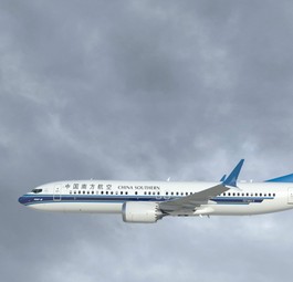 Boeing 737 Max von China Southern: Tatsächlich steht auch dieser Flieger derzeit am Boden.