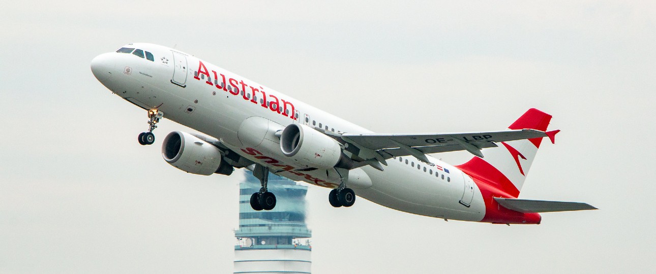 Airbus A320 von Austrian Airlines: Wieder viel unterwegs.