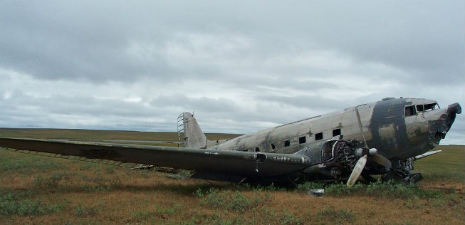 Fast 70 Jahre lang lag die C-47 in der Tundra.