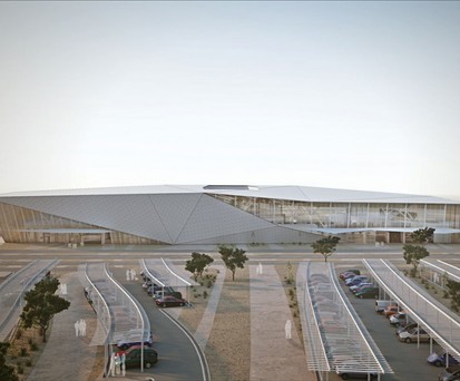 So wird der Flughafen nach der Fertigstellung aussehen.