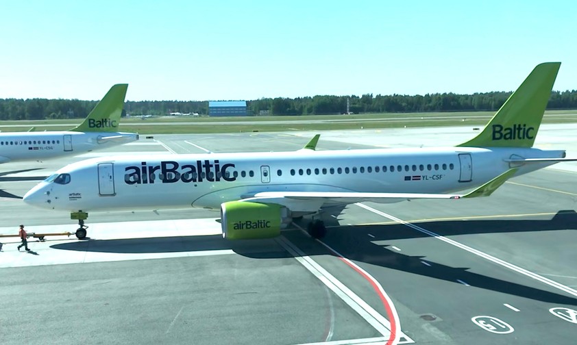 Airbus A220 von Air Baltic: Der Staat hilft der angeschlagenen Nationalairline.