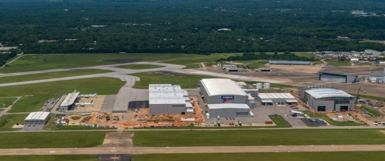 Airbus-Werk in Mobile, Alabama: Nun werden hier auch A220 fertig gebaut.