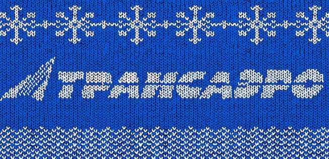Werbung von Transaero: Die Mitarbeiter müssen sich warm anziehen.