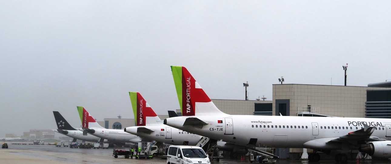 Flugzeuge von Tap am Flughafen Lissabon: Der Airport platzt aus allen Nähten.