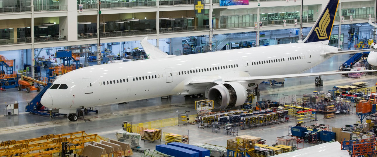 Boeing-787-Endmontage in North Charleston: Kommt durch den Sturm zum Stillstand.