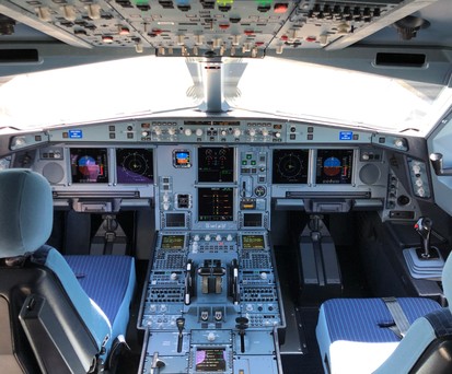 Cockpit eines Airbus A330 Neo: Woher kommen die Gerüche?