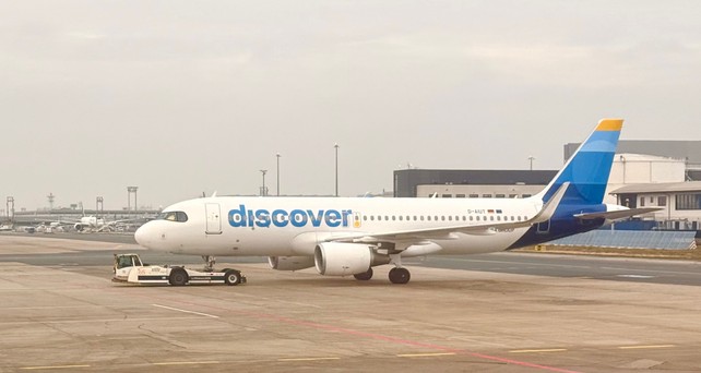 Airbus A320 von Discover: Die Airline soll helfen, die Folgen des STreiks zu mildern.