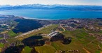 Blick auf den Flughafen Friedrichshafen: Schwierige Zeiten.