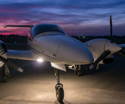 Eine Diamond DA-42: Mit der Maschine startet Franconia Air Service Linienflüge ab Nürnberg.