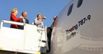 Boeing 787 «Berlin» bei der Taufe: Früher stand der Name auf eine Airbus A380. 