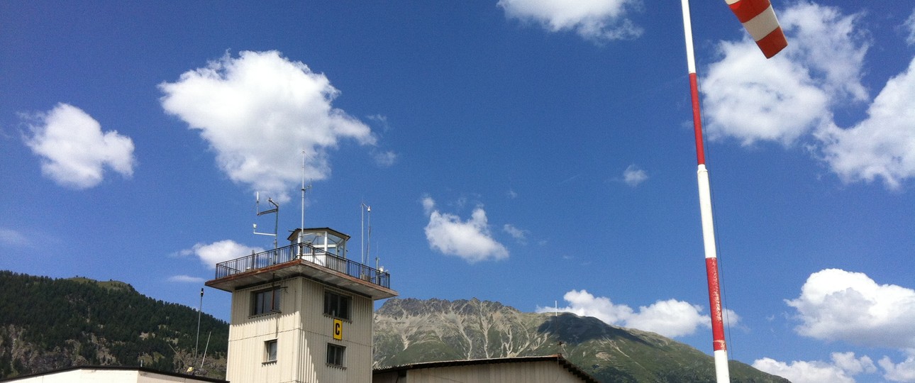 So präsentiert sich der Engadin Airport heute: Die Infrastruktur ist veraltet.