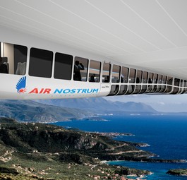 Airlander 10 in den Farben von Air Nostrum: Soll ab 2026 in Spanien unterwegs sein.