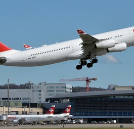 Airbus A340 von Swiss: Vorerst seltener nach Osaka als geplant.