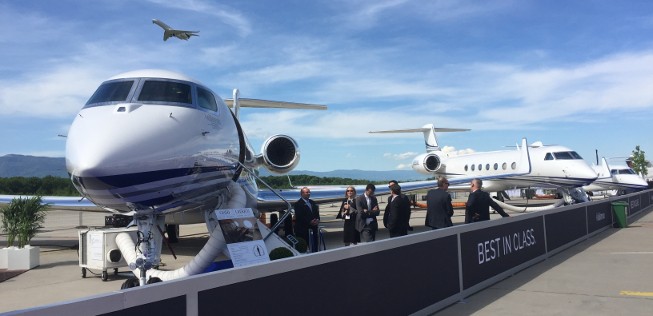 Die Ebace in Genf ist das wichtigste europäische Branchentreffen der Geschäftsfliegerei.