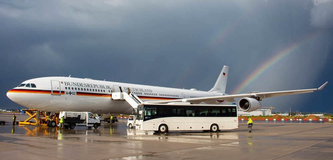 Airbus A340 der Flugbereitschaft: Die «Theodor Heuss» und «Konrad Adenauer» werden 2022 ausgeflottet.