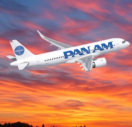 Airbus A320 Neo von Pan Am (Montage): Bald wirklich am Himmel zu sehen?