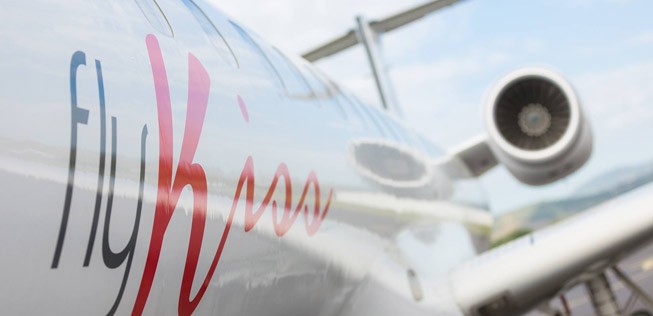 Embraer E145 von Fly Kiss: Nicht mehr im Linienbetrieb unterwegs.