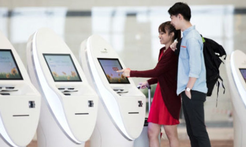 Gesichtserkennung in Changi: Soll gegen Verspätung helfen.
