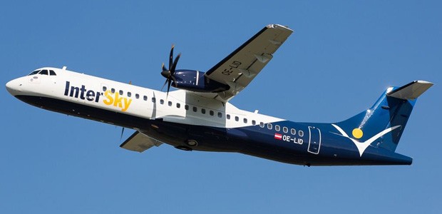 ATR 72 von Intersky: Die Airline bietet Spezialtarife wegen des Streiks.