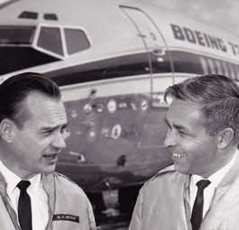 Brien Wygle (links): Kapitän des Erstfluges der Boeing 737.
