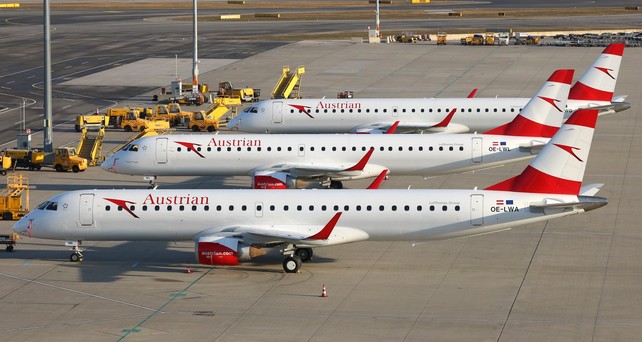 austrian airlines embraer e195