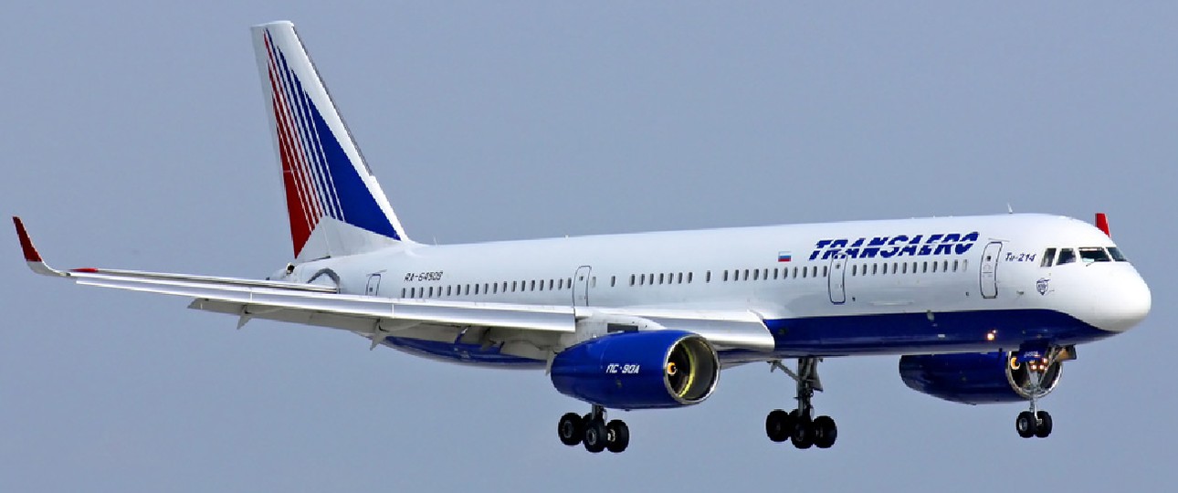 Tu-214 von Transaero mit der Registrierung RA-64509: Die Airline gibt es nicht mehr, der Flieger ist eingelagert.