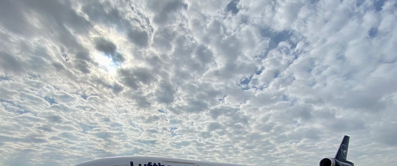 Empfang nach dem letzten Flug.