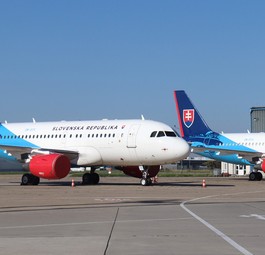 Die AIrbus A319 ACJ des Slovak Government Flying Service.