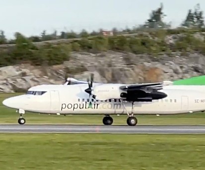 Fokker-50-Airline bekommt neuen Namen und neue Lackierung