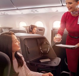 Business Class von Turkish: Außer ihr gibt es nur die Economy.