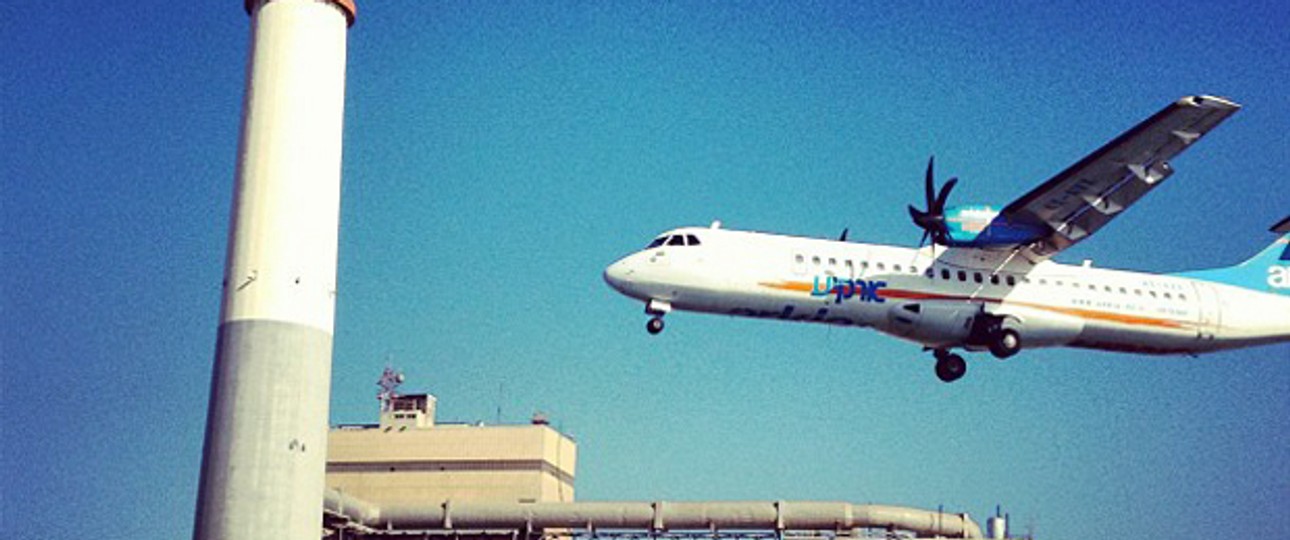 Flieger von Arkia im Anflug auf Tel Aviv Sde-Dov: Starke Konkurrenz.