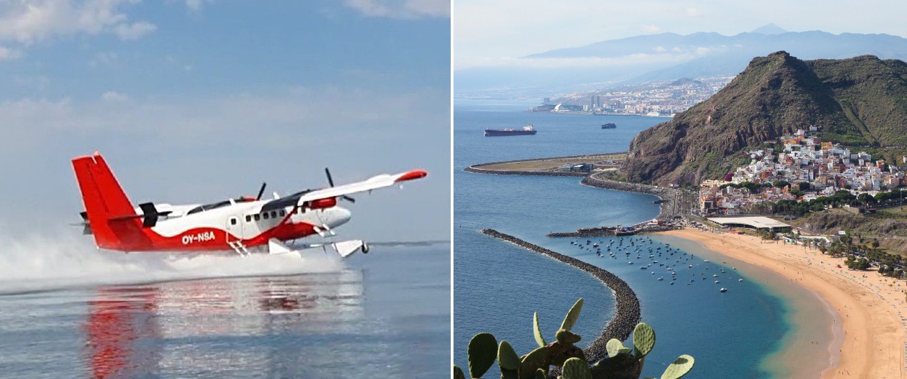 DHC-6 Twin Otter und Strand bei Santa Cruz de Tenerife: Start im Herbst?