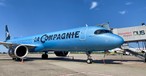Airbus A321 LR von La Compagnie am Flughafen Düsseldorf: Ab April 2027 regelmäßig zu Gast.