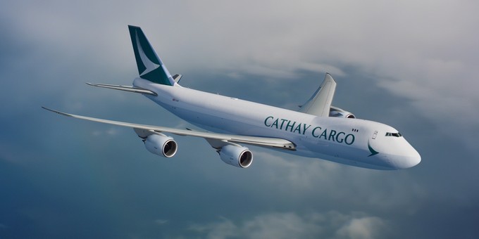 Platz 1: Asien-Pazifik mit 33,3 Prozent. Im Bild: eine Boeing 747 F von Cathay Cargo.