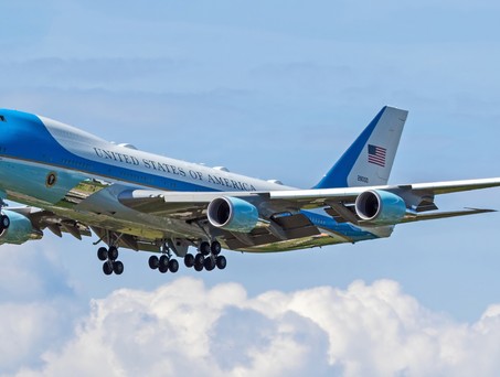 Boeing 747 als Air Force One: Dieses Mal nicht in Zürich zu sehen.