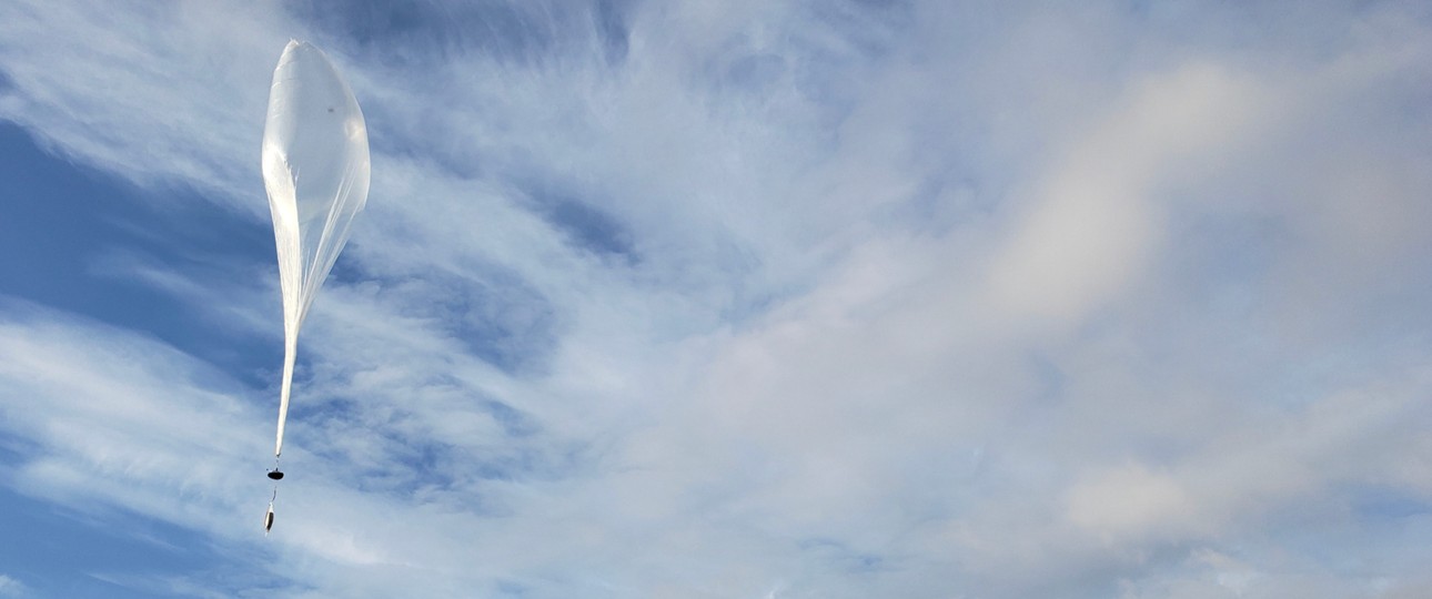 Wetterballon von Windborne: Sorgte für Schaden an der Boeing 737 Max von United.